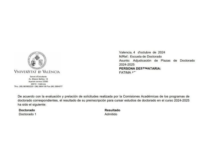 Admisión 15